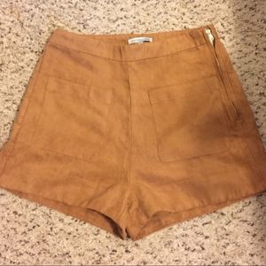 Faux Suede Shorts